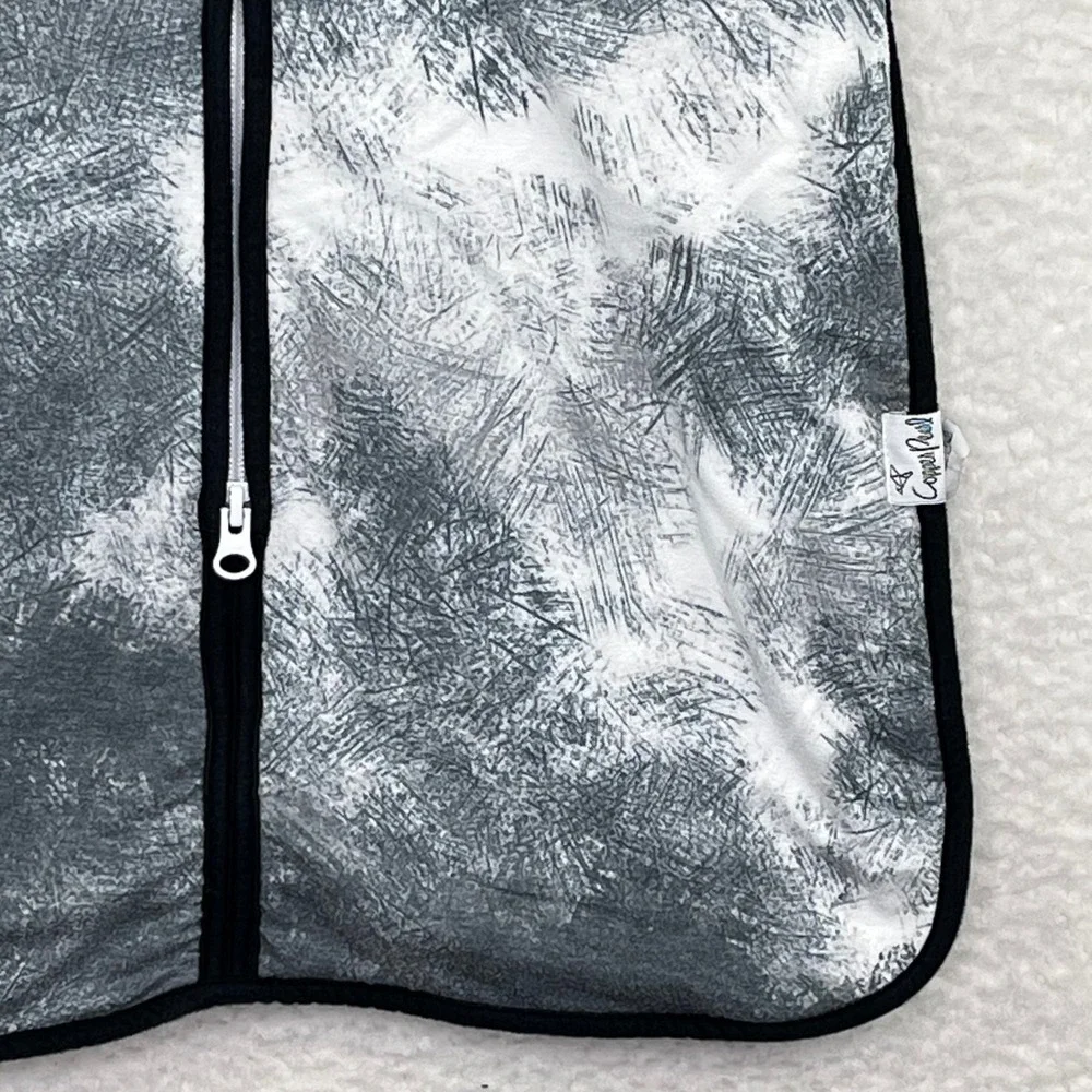 Copper Pearl Canyon Baby Sleep Bag Wearable Blanket Grey White Zip Front